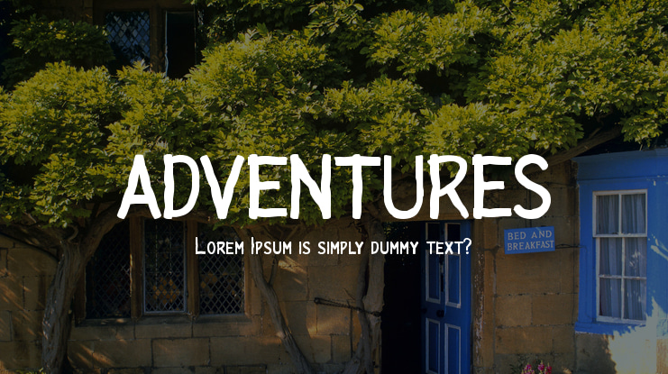 ADVENTURES Font