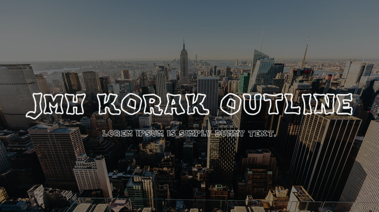 JMH KORAK OUTLINE Font Family