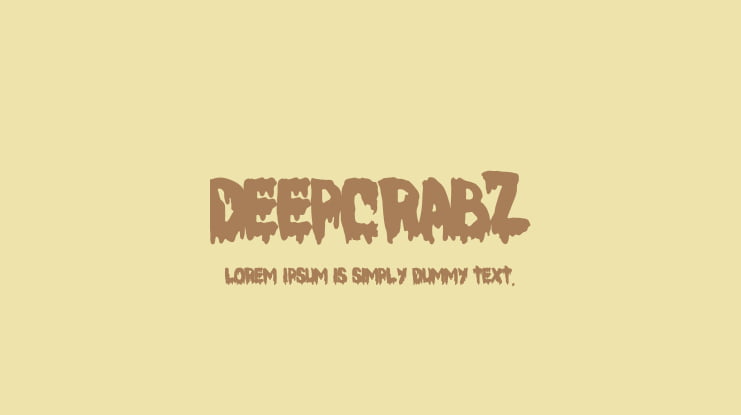 DeepCrabz Font