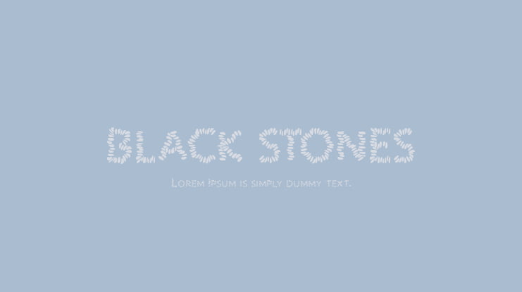 BLACK STONES Font