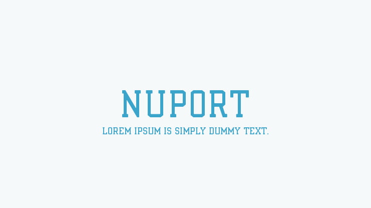 Nuport Font