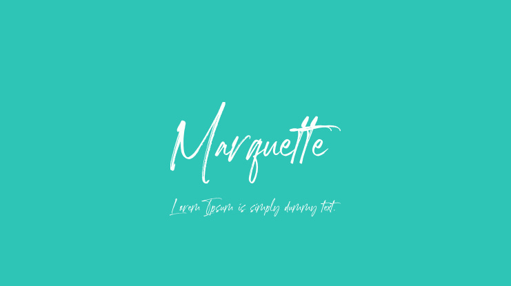 Marquette Font