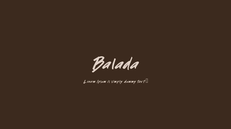 Balada Font