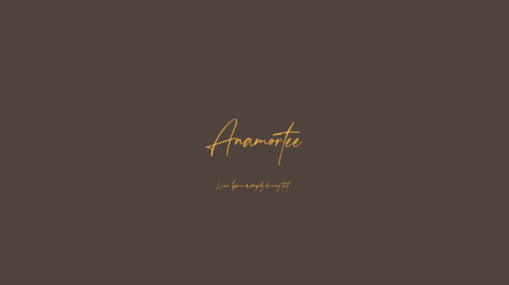 Anamortee Font