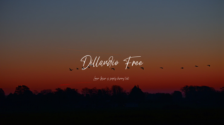 Dillandio Free Font