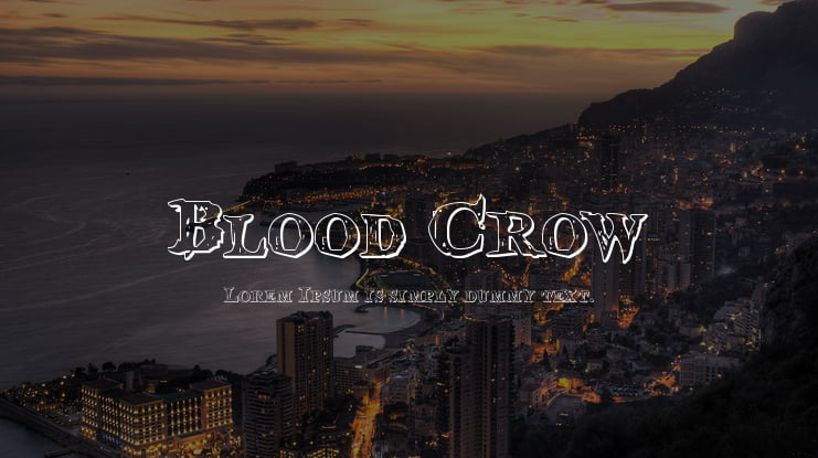 Blood Crow Font Family