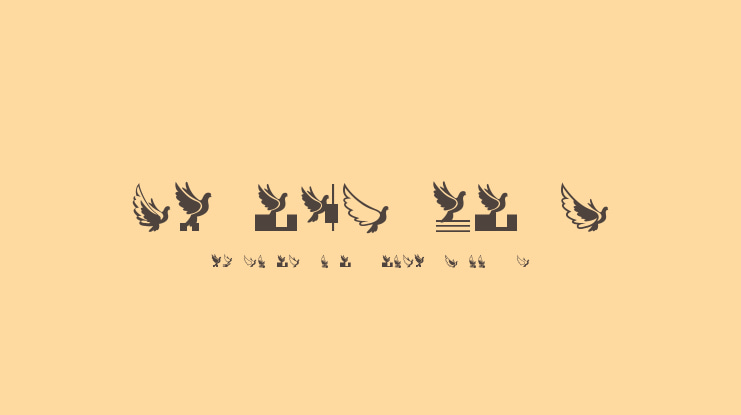 Flying Birds Font