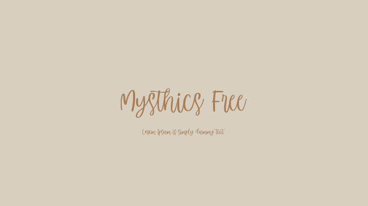 Mysthics Free Font