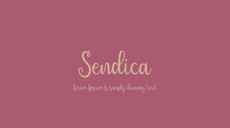 Sendica Font