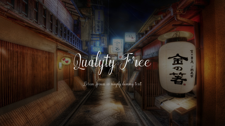 Qualyty Free Font