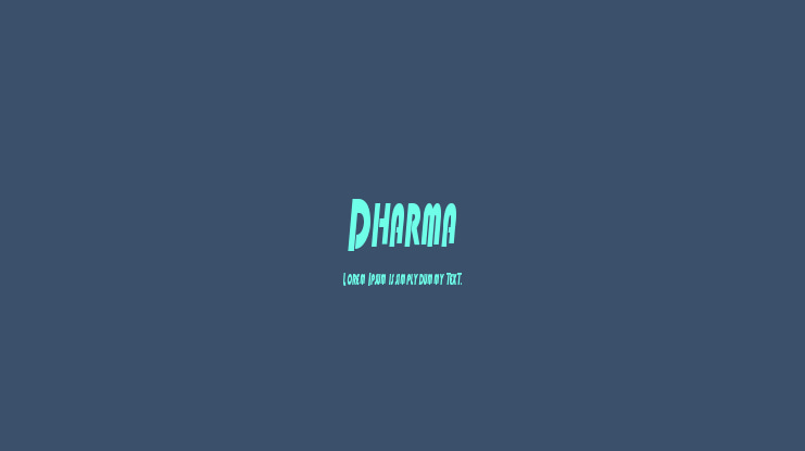Dharma Font