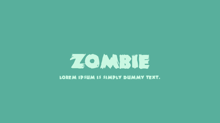 Zombie Font