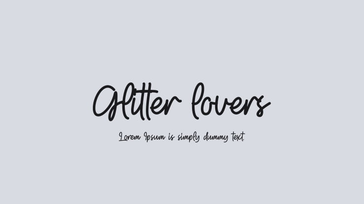 Glitter lovers Font