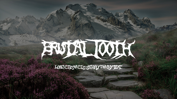 Brutal Tooth Font