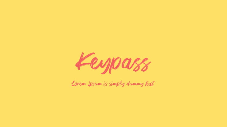 Keypass Font