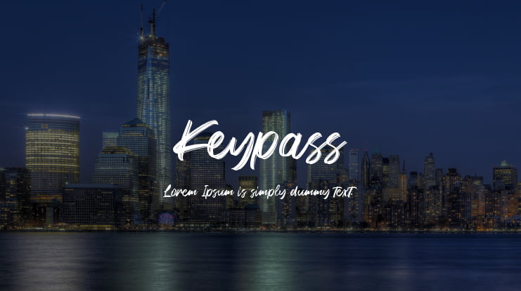 Keypass Font