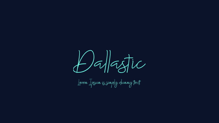 Dallastic Font