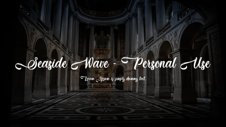 Seaside Wave - Personal Use Font