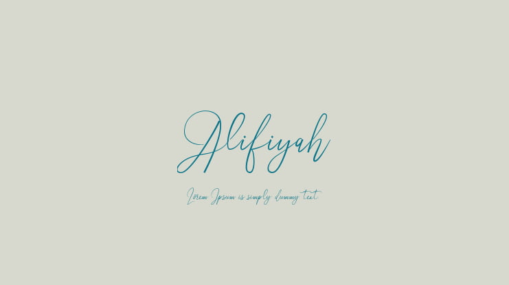 Alifiyah Font