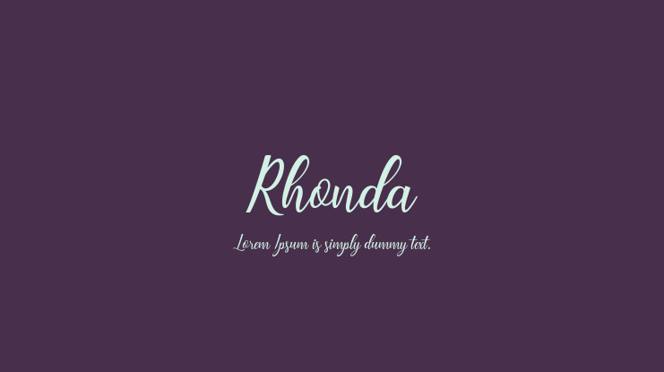 Rhonda Font
