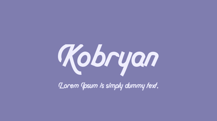 Kobryan Font