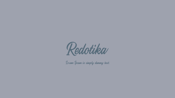 Redotika Font