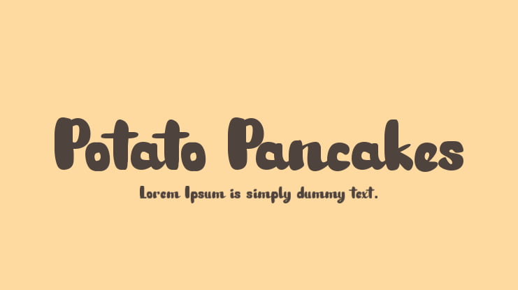 Potato Pancakes Font