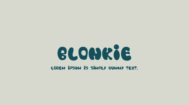 Blonkie Font