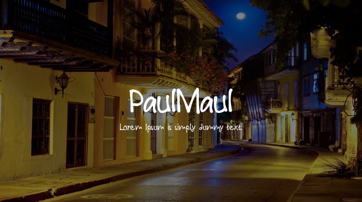 PaulMaul Font Family