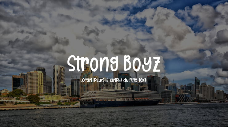 Strong Boyz Font