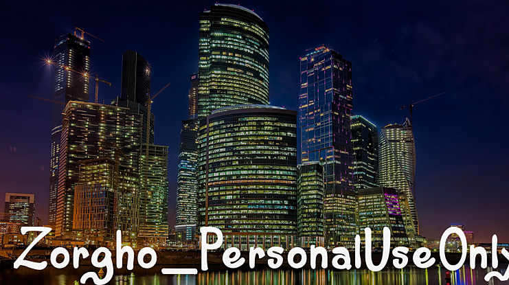 Zorgho_PersonalUseOnly Font