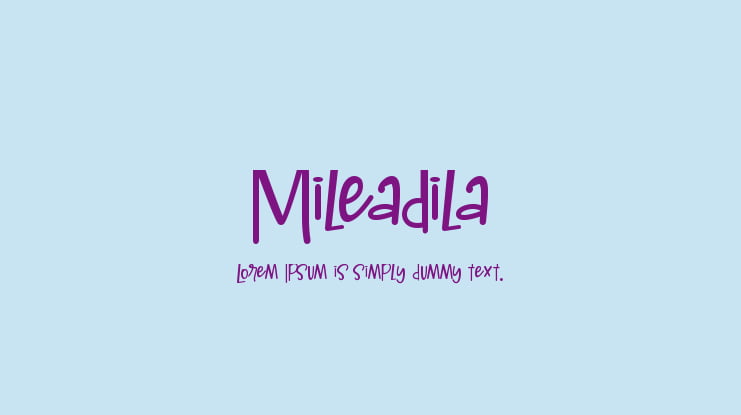 Mileadila Font