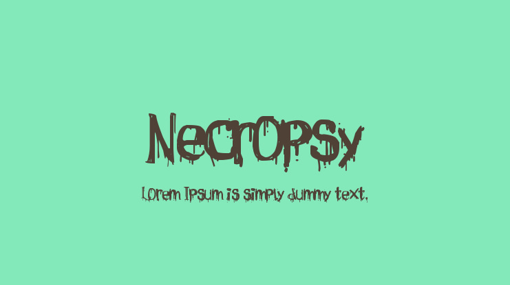 Necropsy Font