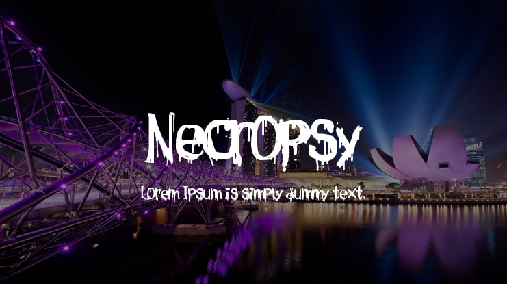 Necropsy Font