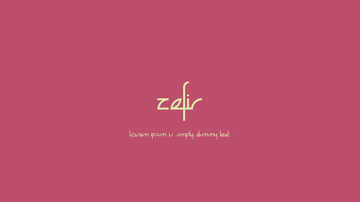 Zefir Font Family