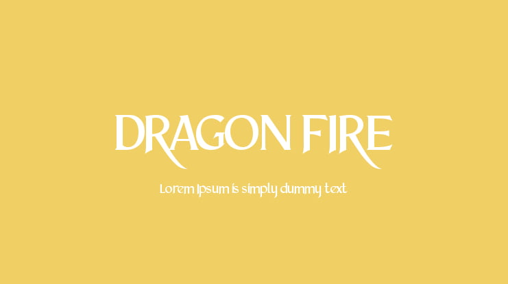 DRAGON FIRE Font