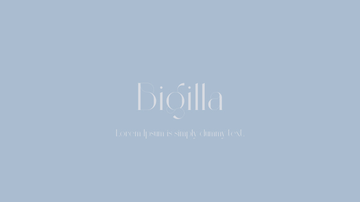 Bigilla Font Family