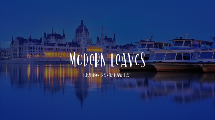 Modern Leaves Font