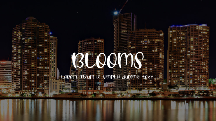 Blooms Font