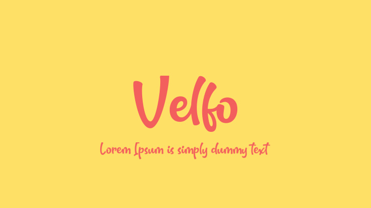 Velfo Font