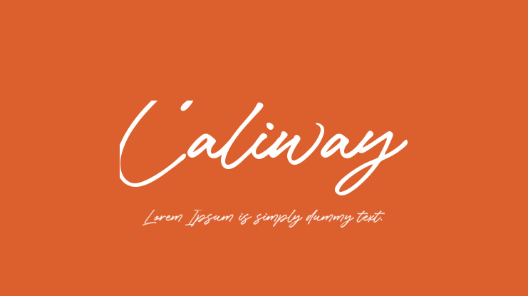 Caliway Font
