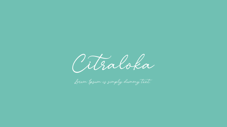 Citraloka Font