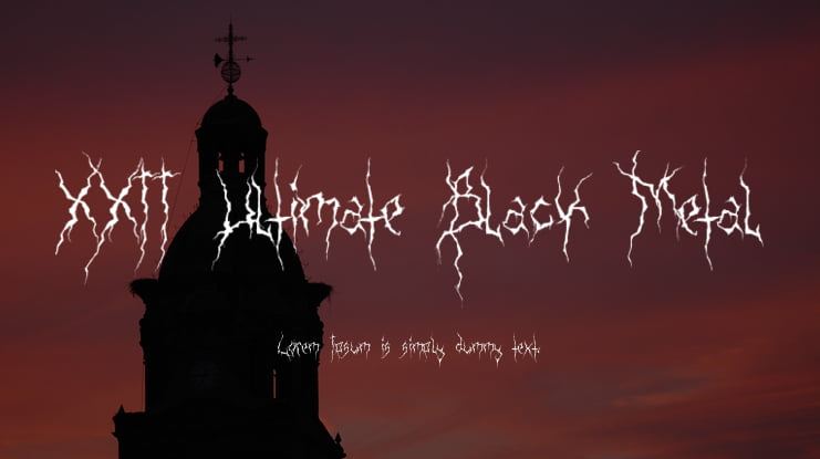 XXII Ultimate Black Metal Font