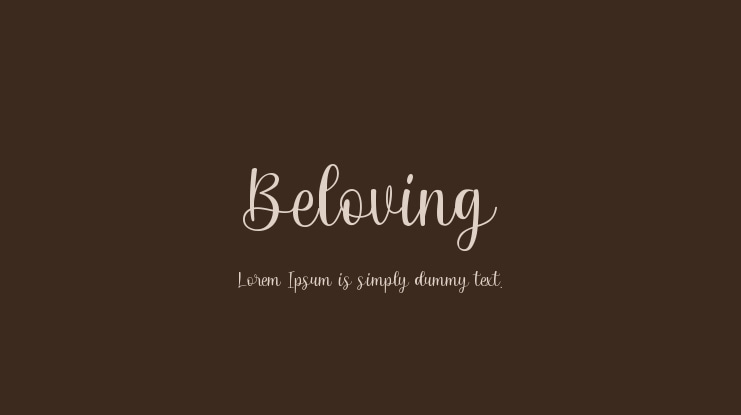 Beloving Font