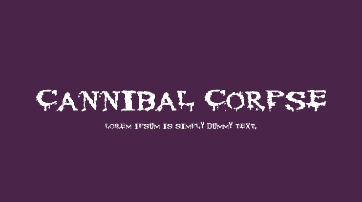 Cannibal Corpse Font