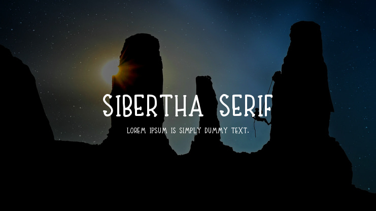 Sibertha serif Font