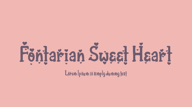 Fontarian Sweet Heart Font