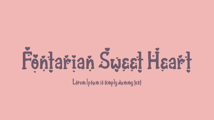 Fontarian Sweet Heart Font