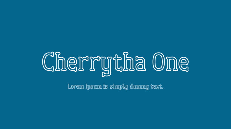 Cherrytha One Font Family