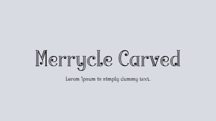 Merrycle Carved Font Family